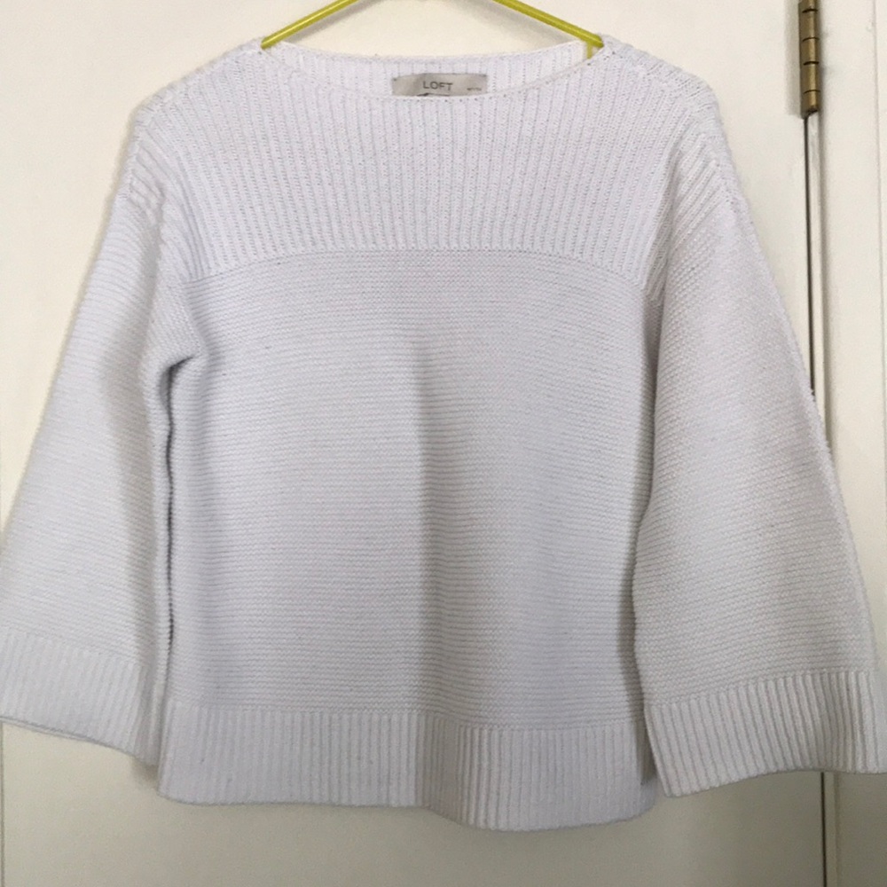 Loft Ribbed Boatneck Sweater